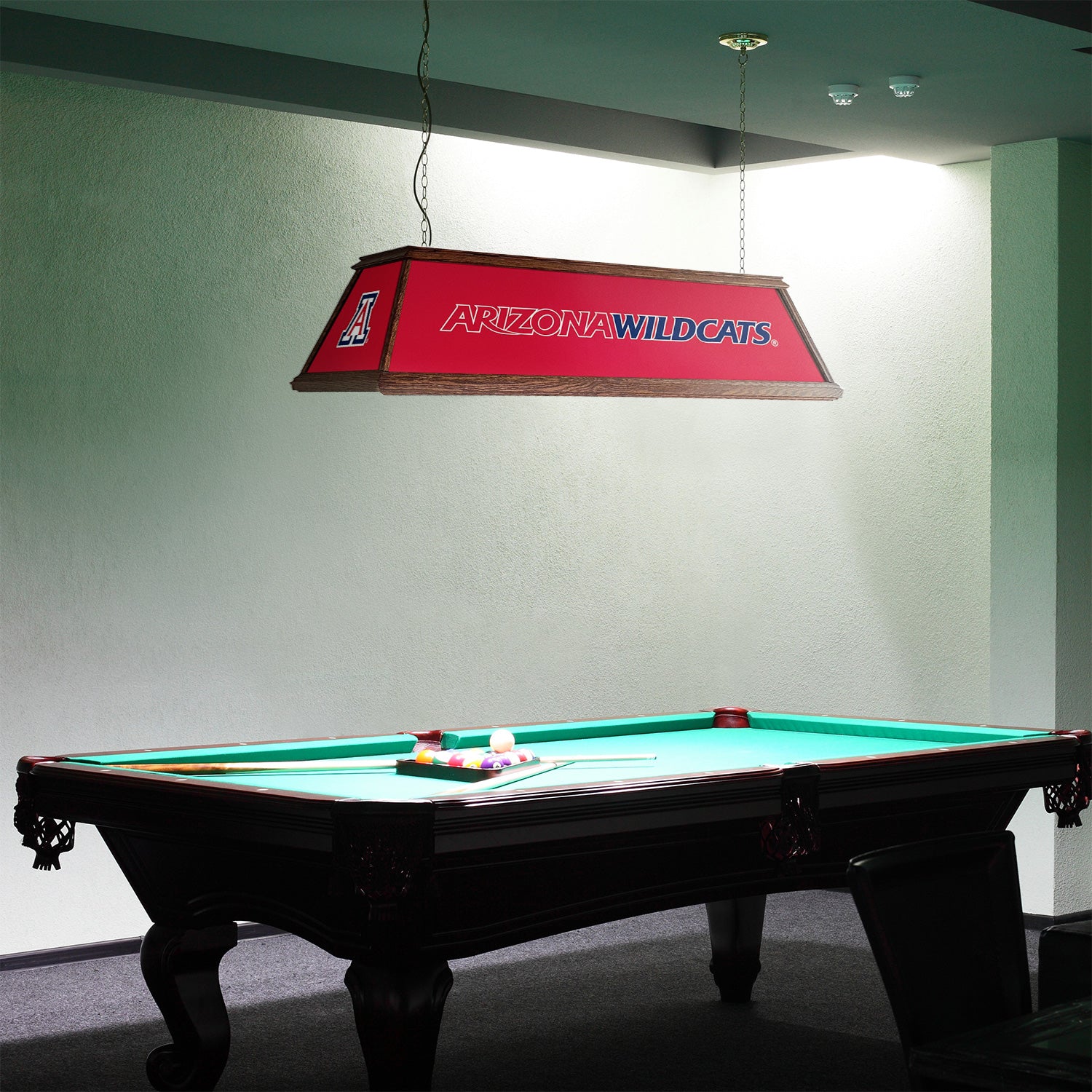 Arizona Wildcats Premium Pool Table Light Room View