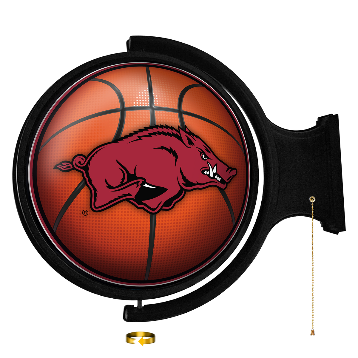 Marquee Sign Razorback Buy NCAA Arkansas Razorbacks Basketball Original Round Rotating Lit ...