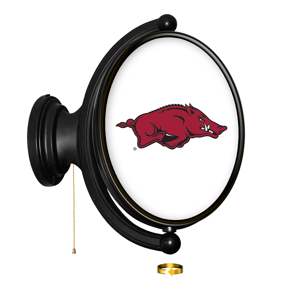 Hand Signs For Razorbacks Buy NCAA Arkansas Razorbacks Original Oval Rotating Lighted Wall Sign ...