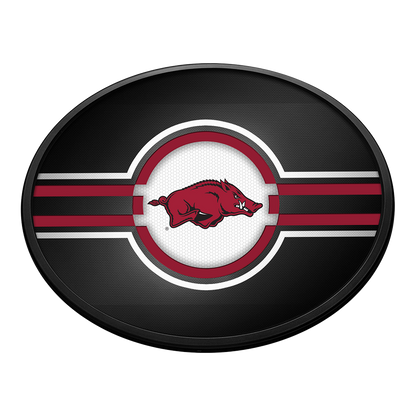 Arkansas Razorbacks Slimline Oval Lighted Wall Sign