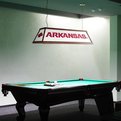 Arkansas Razorbacks Premium Pool Table Light Room View