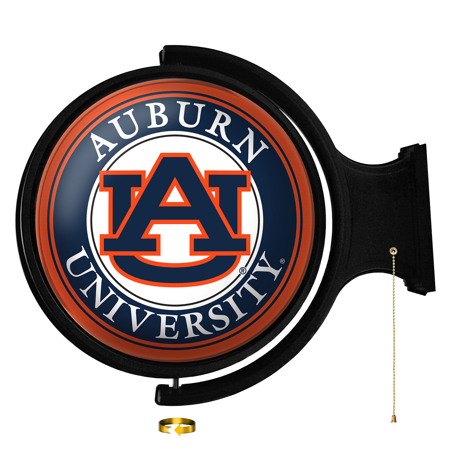 Auburn Tigers Round Rotating Wall Sign