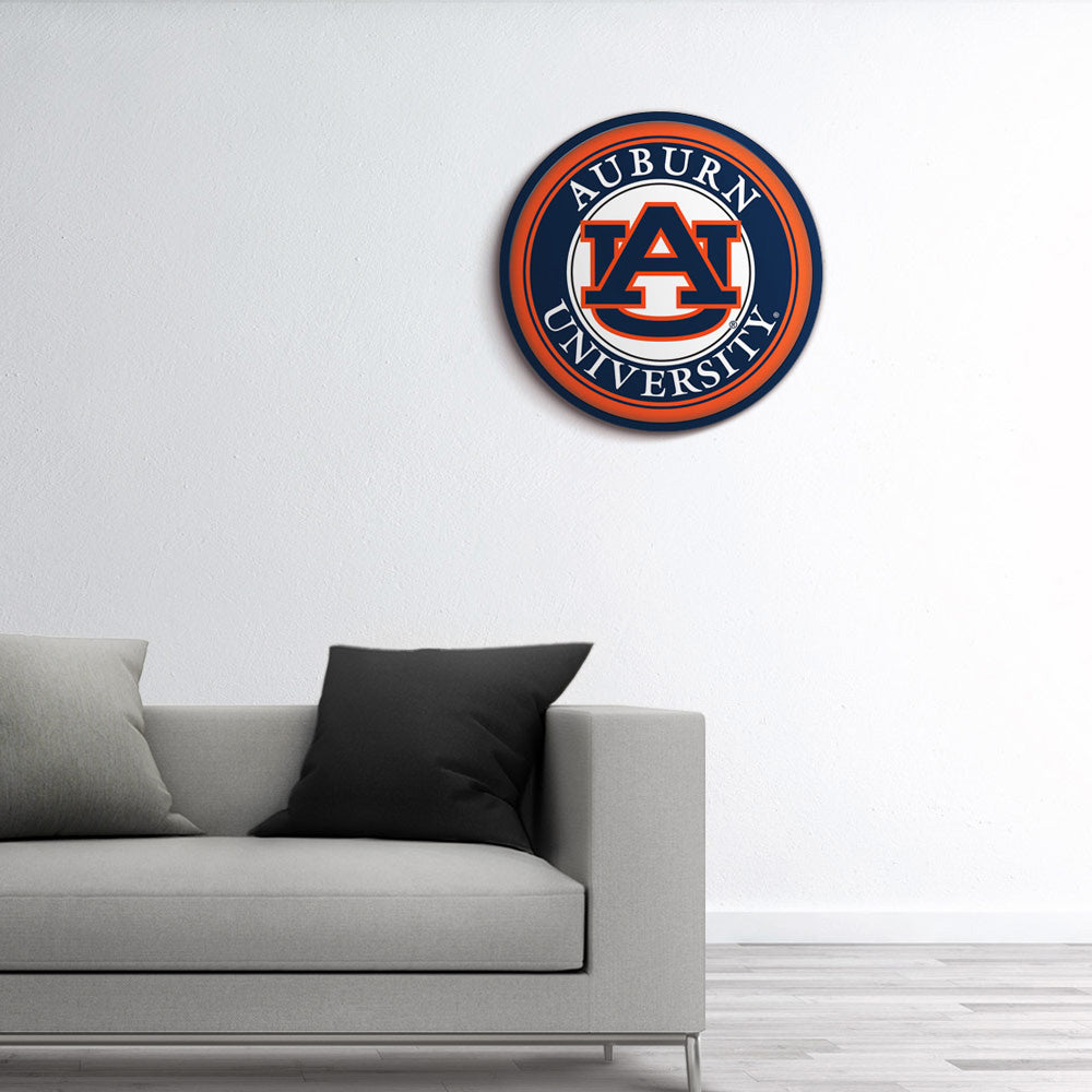 Auburn Tigers Modern Disc Wall Sign Room View