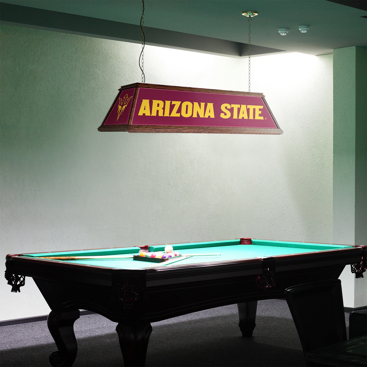 Arizona State Sun Devils Premium Pool Table Light Room View