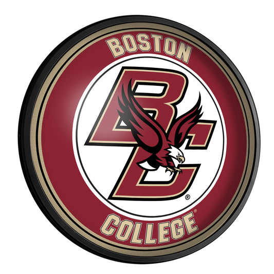 Boston College Eagles Slimline Round Lighted Wall Sign