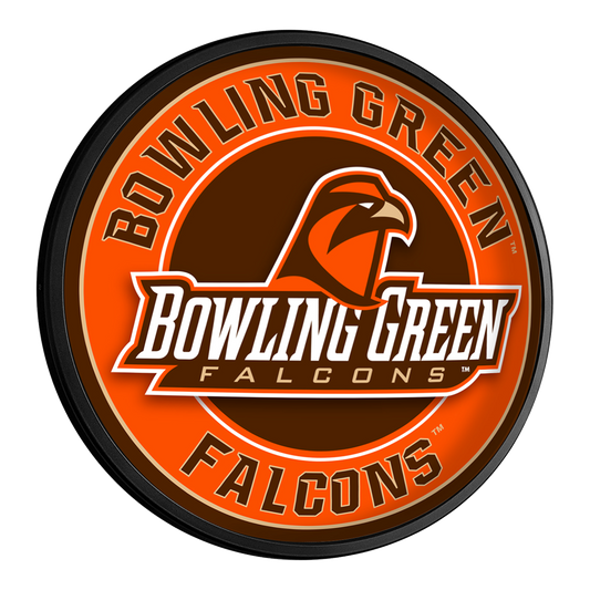 Bowling Green Falcons Slimline Round Lighted Wall Sign