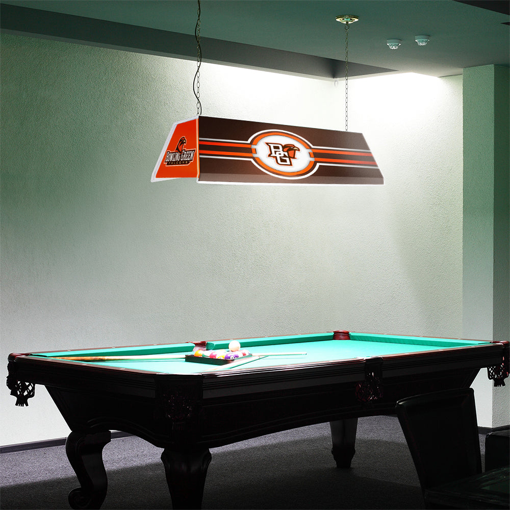 Bowling Green Falcons Edge Glow Pool Table Light Room View