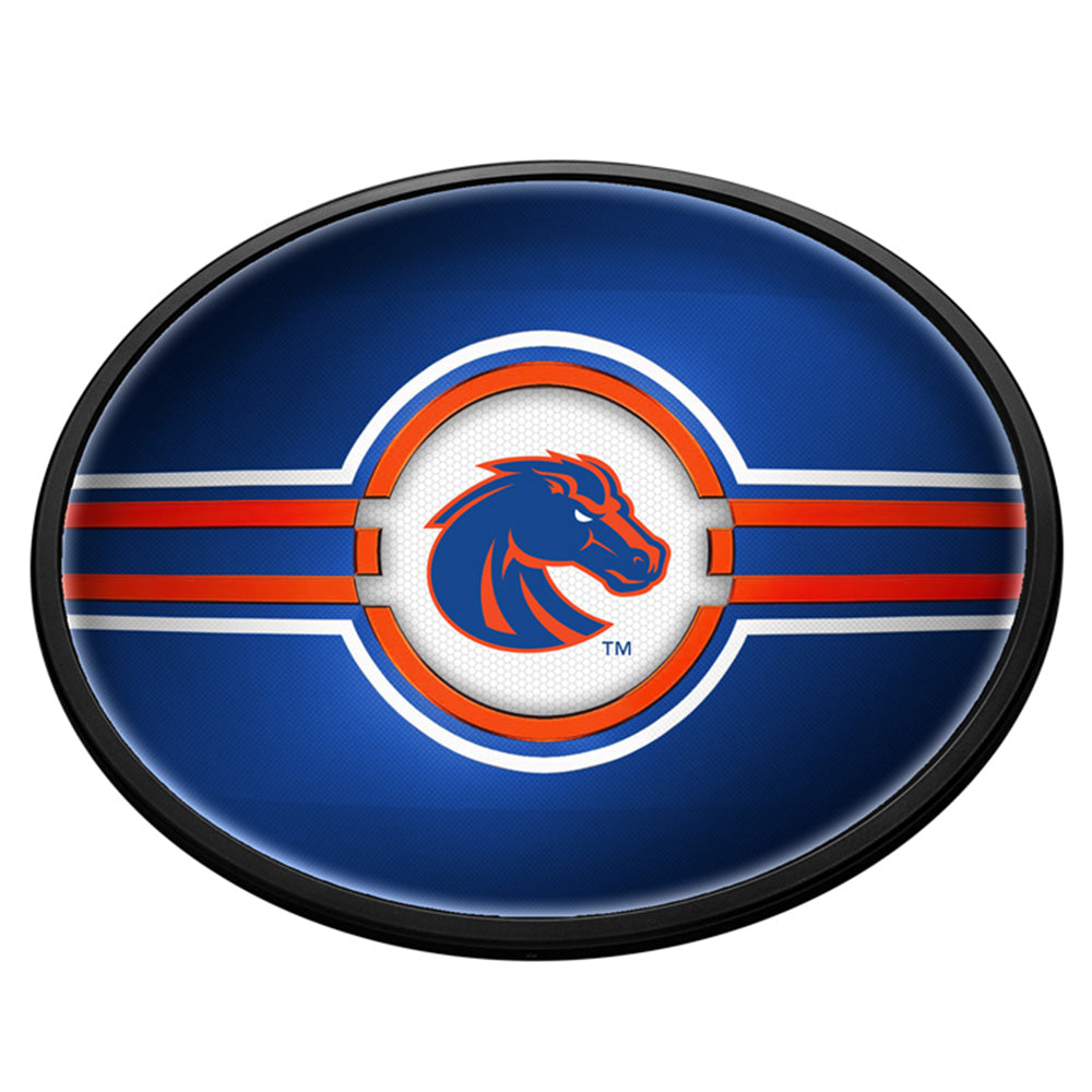 Boise State Broncos Slimline Oval Lighted Wall Sign