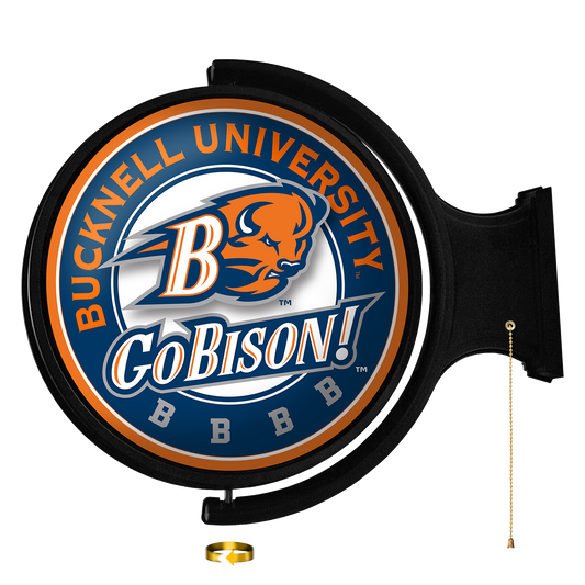 Bucknell Bison Round Rotating Wall Sign