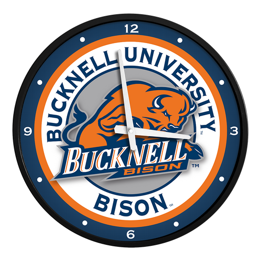 Bucknell Bison Round Wall Clock