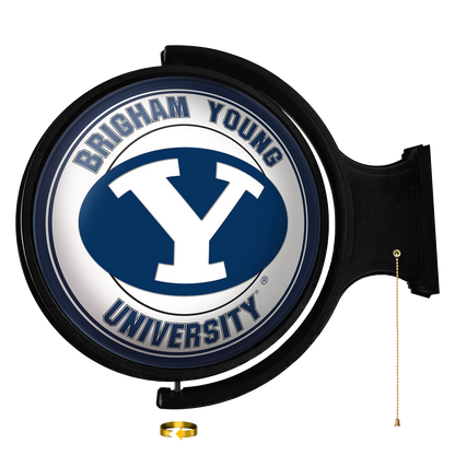 BYU Cougars Round Rotating Wall Sign