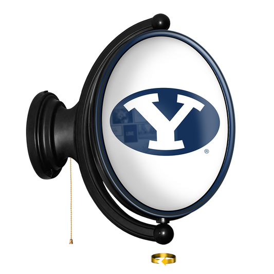BYU Cougars Oval Rotating Wall Sign