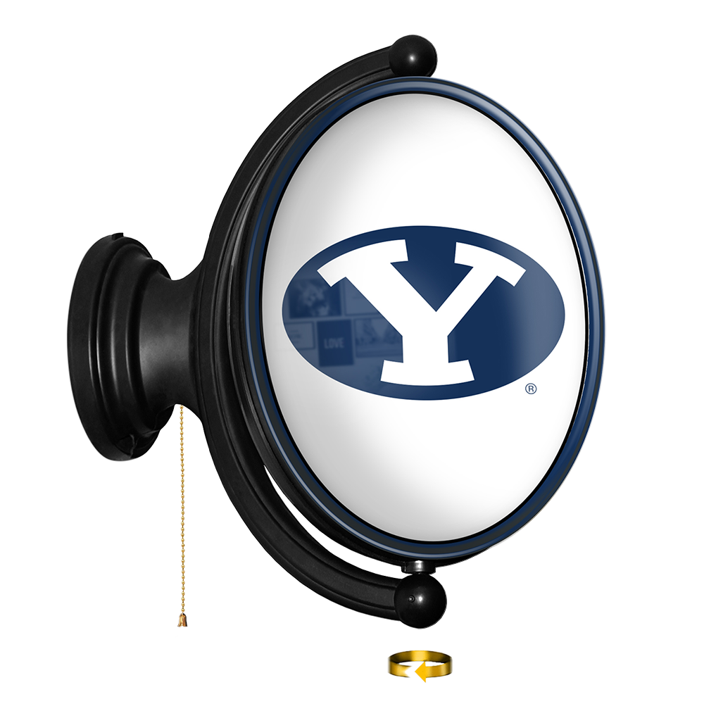 BYU Cougars Oval Rotating Wall Sign