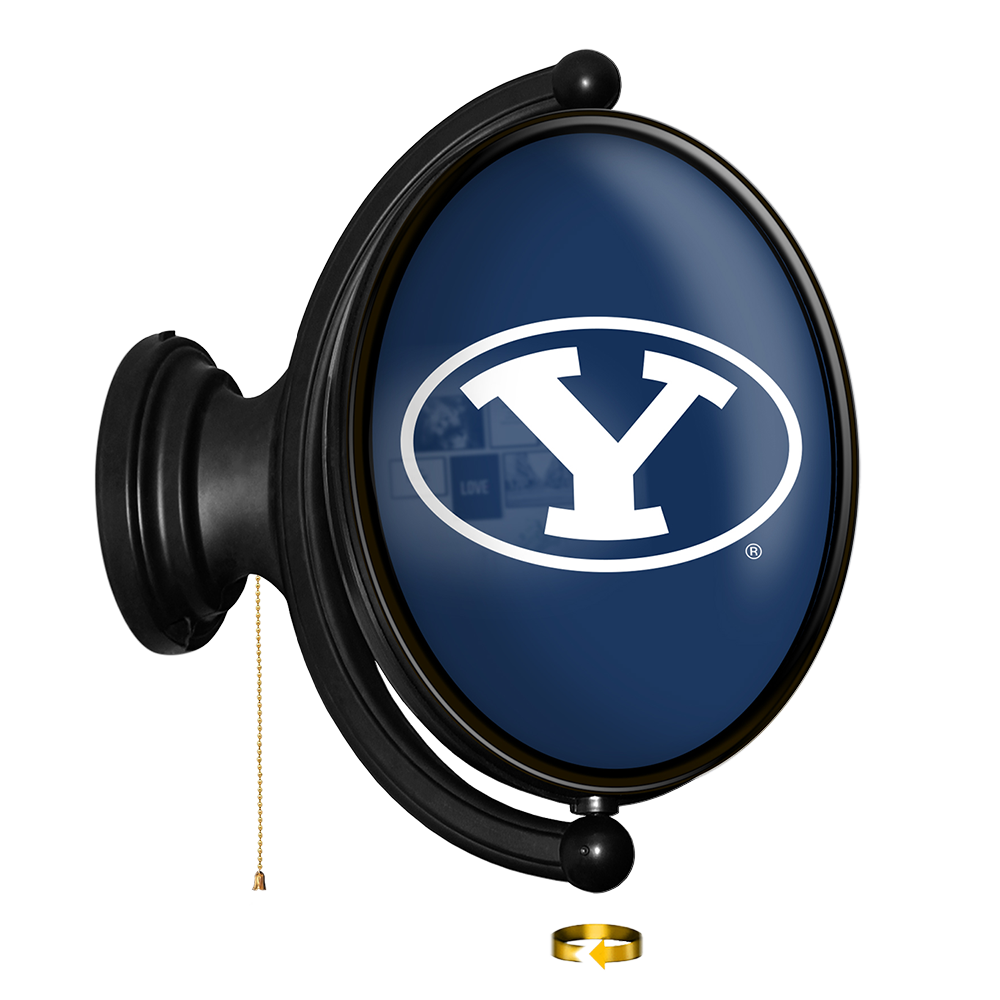 BYU Cougars Oval Rotating Wall Sign