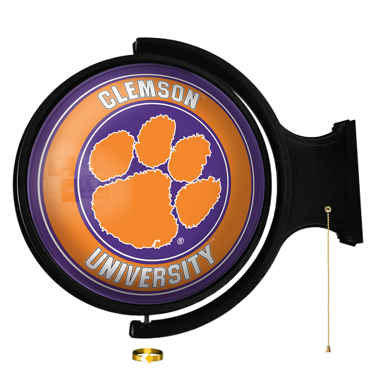 Clemson Tigers Round Rotating Wall Sign