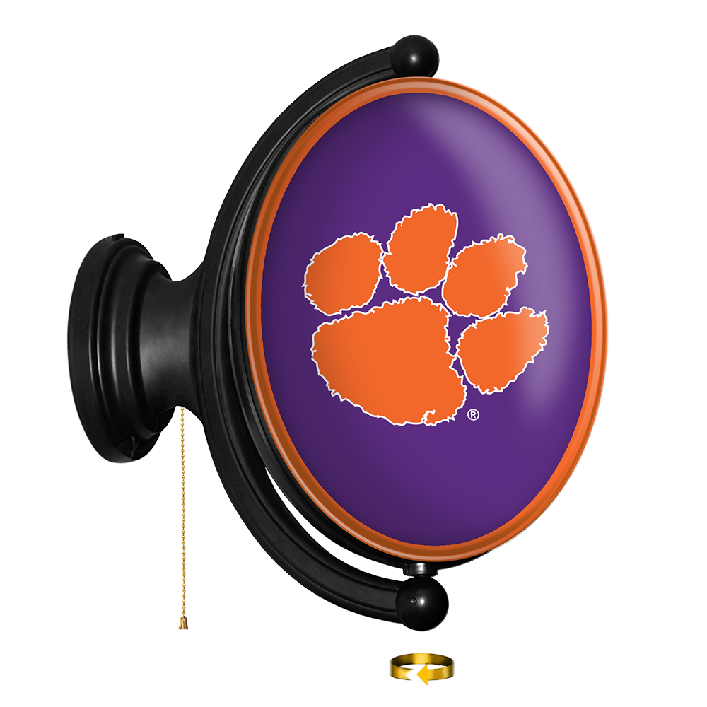 Clemson Tigers Oval Rotating Wall Sign