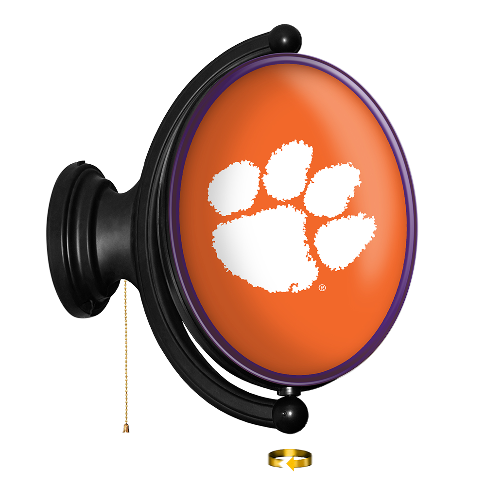 Clemson Tigers Oval Rotating Wall Sign