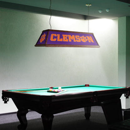 Clemson Tigers Premium Pool Table Light Room View