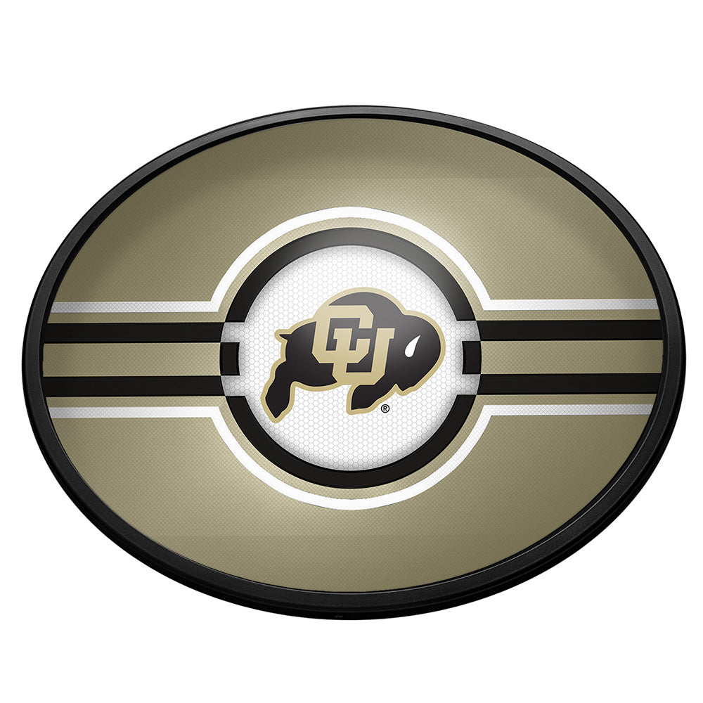 Colorado Buffaloes Slimline Oval Lighted Wall Sign