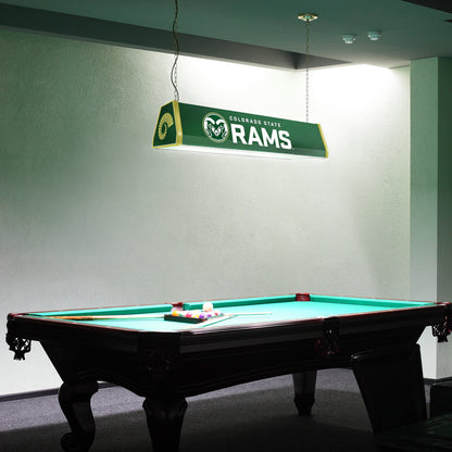 Colorado State Rams Standard Pool Table Light Room View
