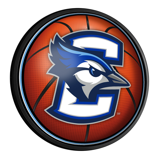 Creighton Blue Jays Basketball Slimline Round Lighted Wall Sign