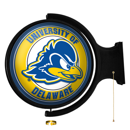 Delaware Blue Hens Round Rotating Wall Sign