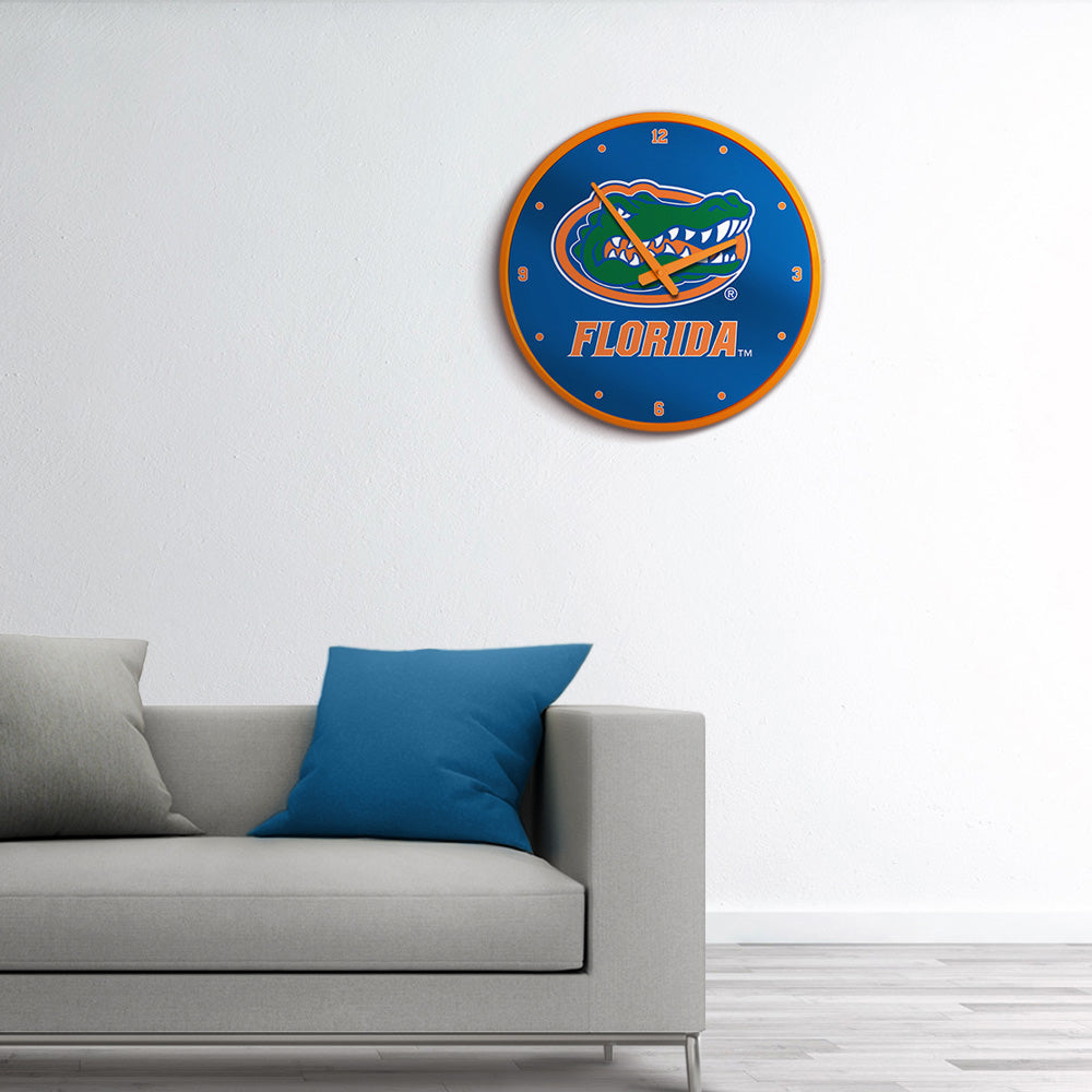 Florida Gators Round Wall Clock Room View