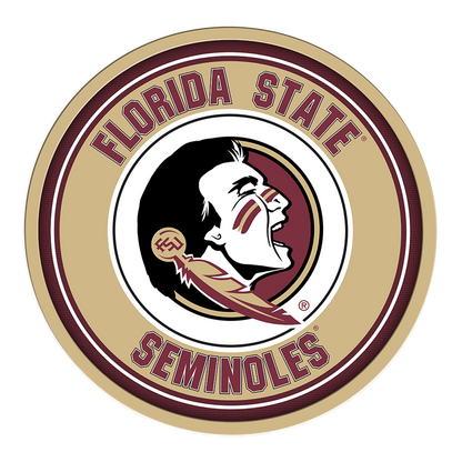 Florida State Seminoles Modern Disc Wall Sign