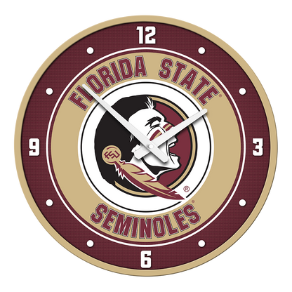 Florida State Seminoles Round Wall Clock