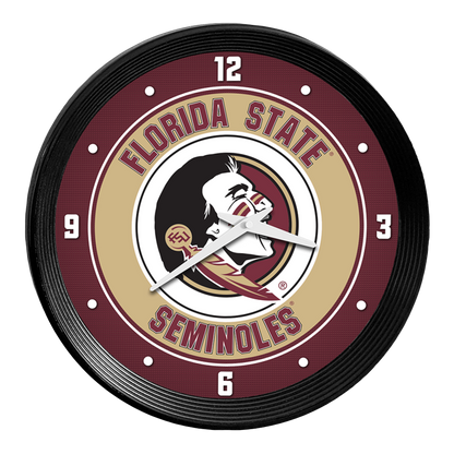 Florida State Seminoles Ribbed Wall Clock