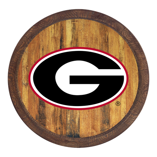 Georgia Bulldogs Barrel Top Sign