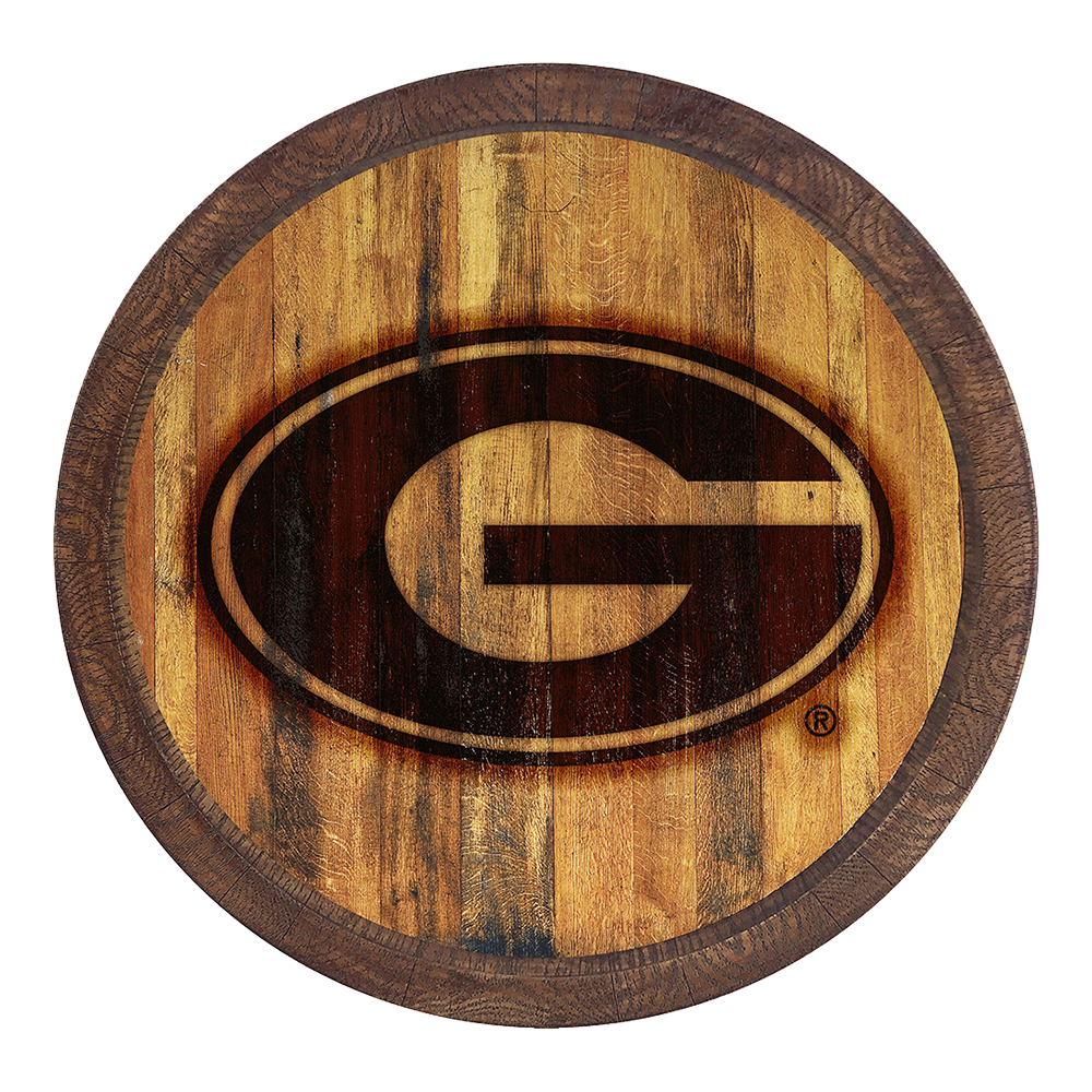 Georgia Bulldogs Branded Barrel Top Sign