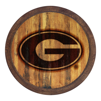 Georgia Bulldogs Branded Barrel Top Sign