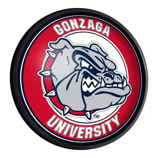 Gonzaga Bulldogs Slimline Round Lighted Wall Sign