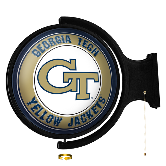 Georgia Tech Yellow Jackets Round Rotating Wall Sign