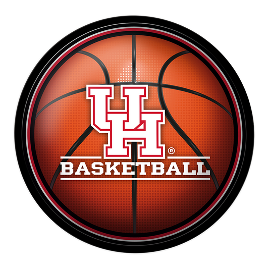 Houston Cougars Basketball Modern Disc Wall Sign