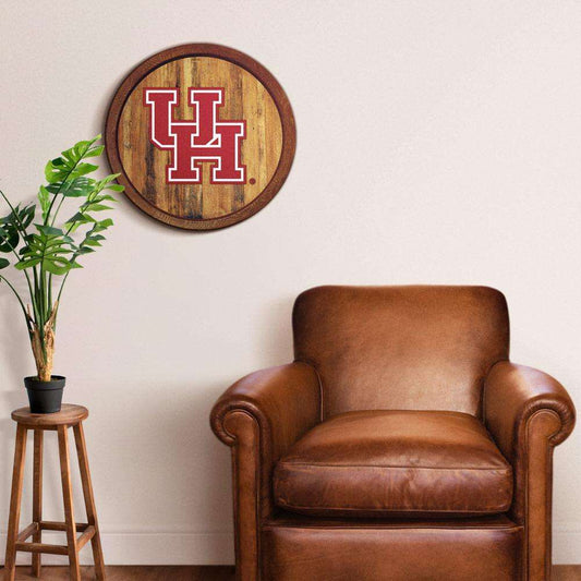 Houston Cougars Barrel Top Sign Room View