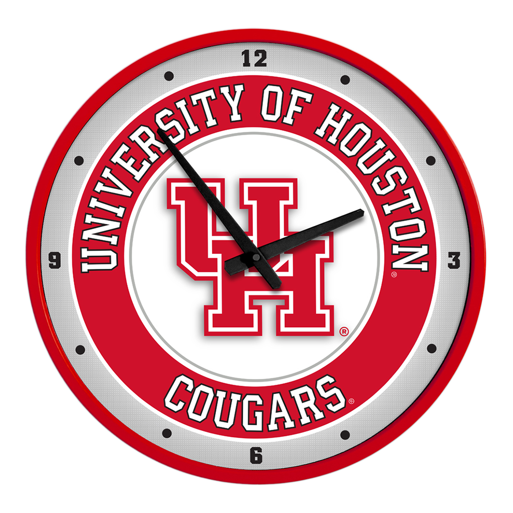 Houston Cougars Round Wall Clock