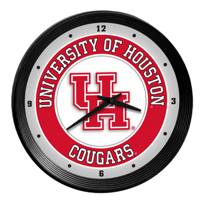 Houston Cougars Ribbed Wall Clock