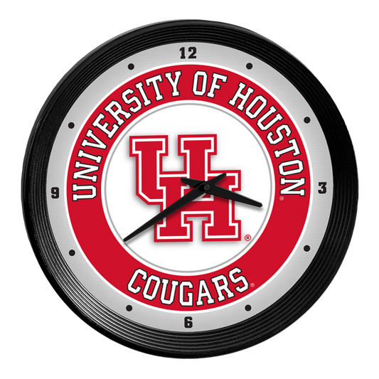 Houston Cougars Ribbed Wall Clock