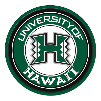 Hawaii Warriors Modern Disc Wall Sign