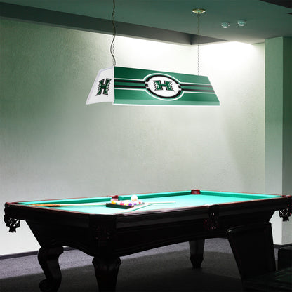 Hawaii Warriors Edge Glow Pool Table Light Room View