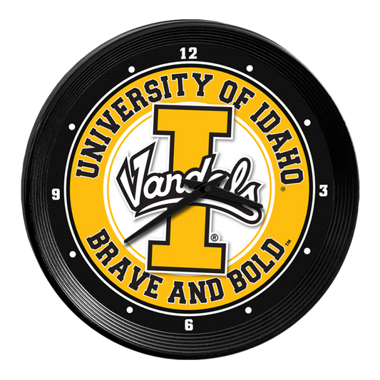 Idaho Vandals Ribbed Wall Clock