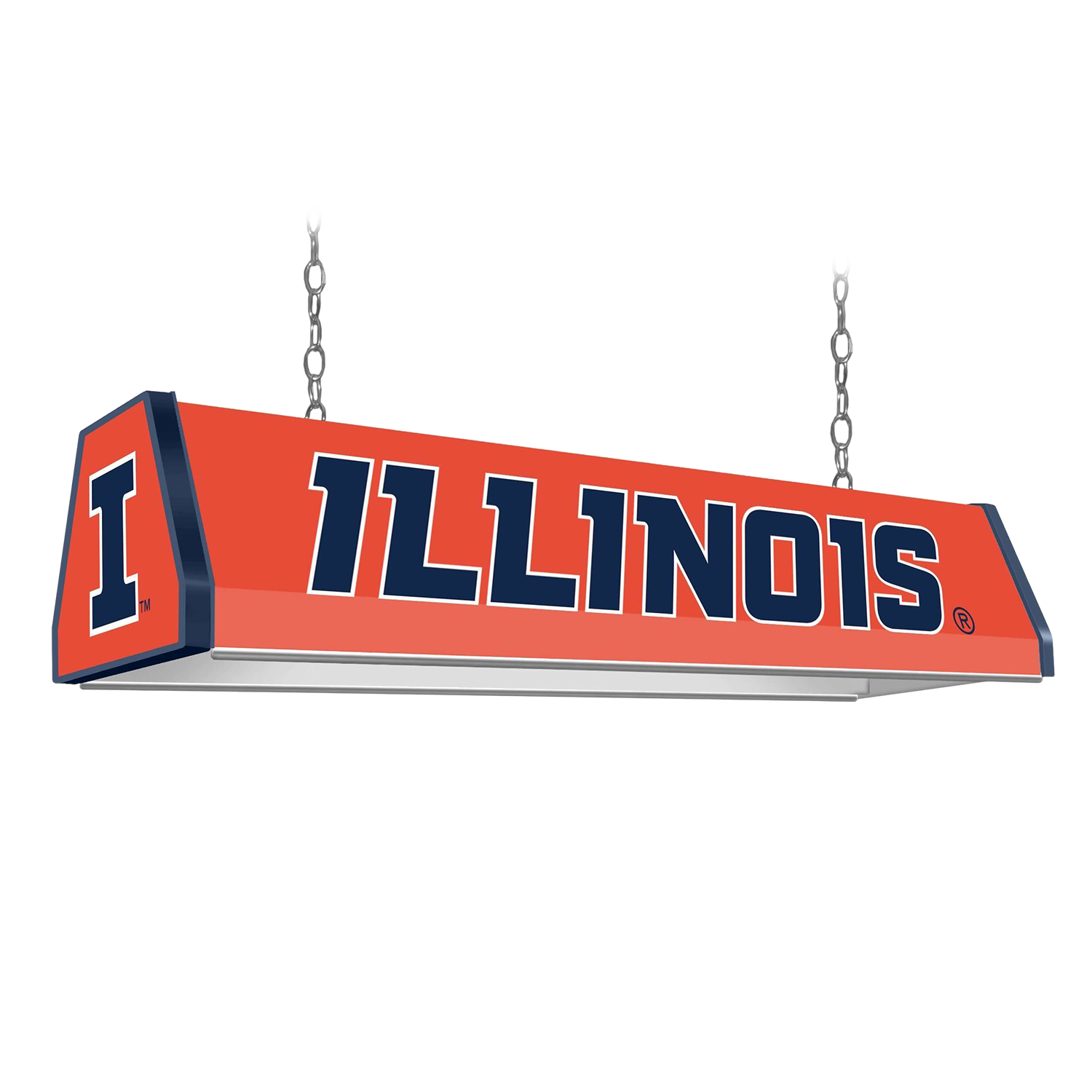 Illinois Fighting Illini Standard Pool Table Light