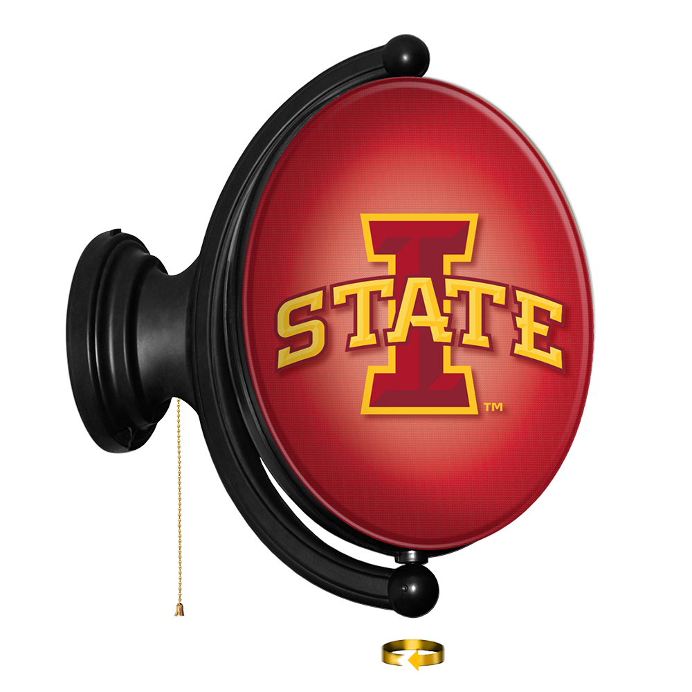 Iowa State Cyclones Oval Rotating Wall Sign