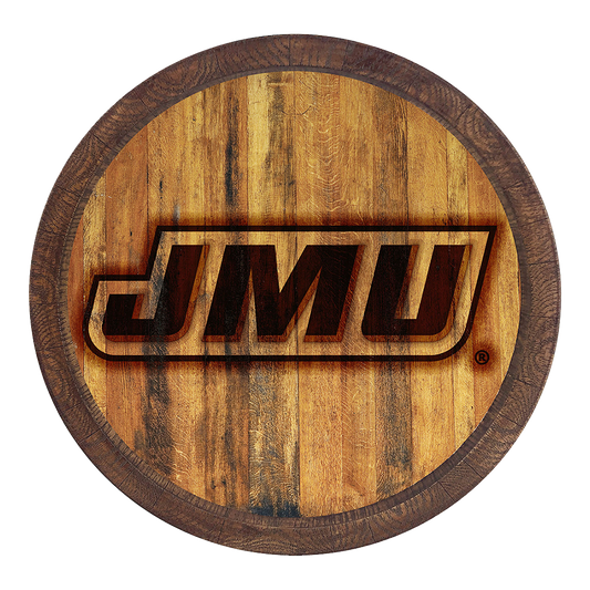 James Madison Dukes Branded Barrel Top Sign