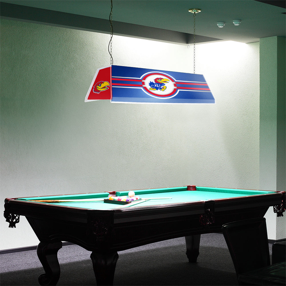 Kansas Jayhawks Edge Glow Pool Table Light Room View