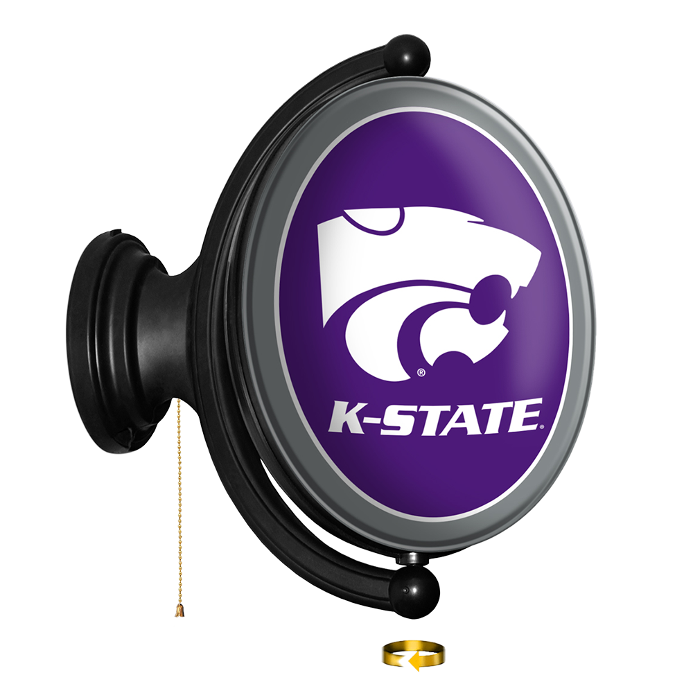 Kansas State Wildcats Oval Rotating Wall Sign