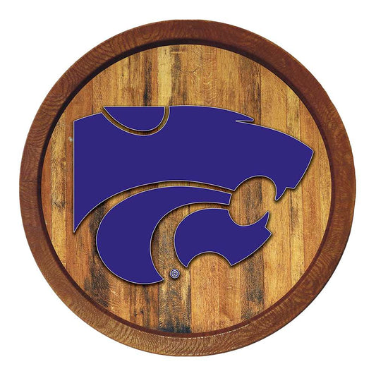 Kansas State Wildcats Barrel Top Sign