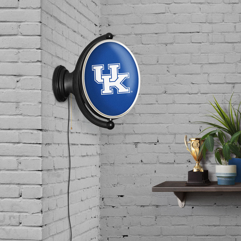 Kentucky Wildcats Oval Rotating Wall Sign Room View